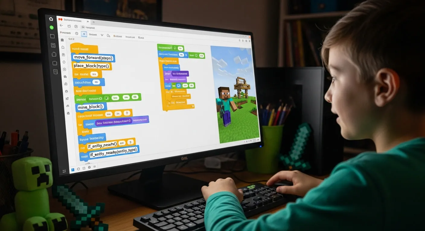 תכנות מיינקראפט לילדים