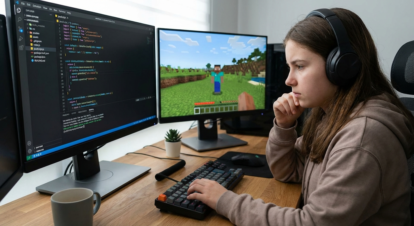 קורס JavaScript במיינקראפט