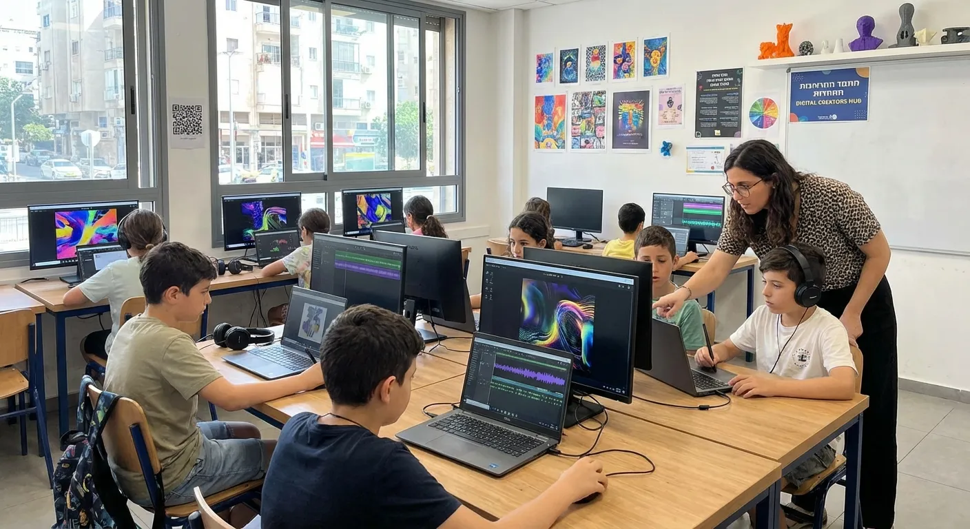 ילדים יוצרים עם בינה מלאכותית