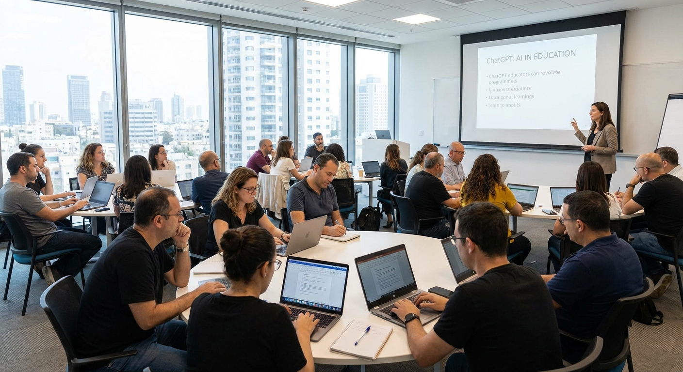 מורים לומדים בינה מלאכותית